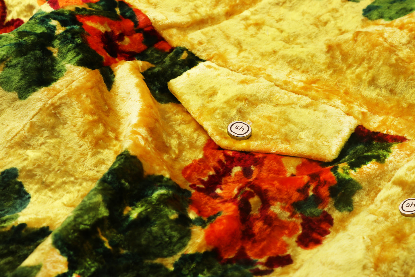 Yellow Floral Bomber Tapestry
