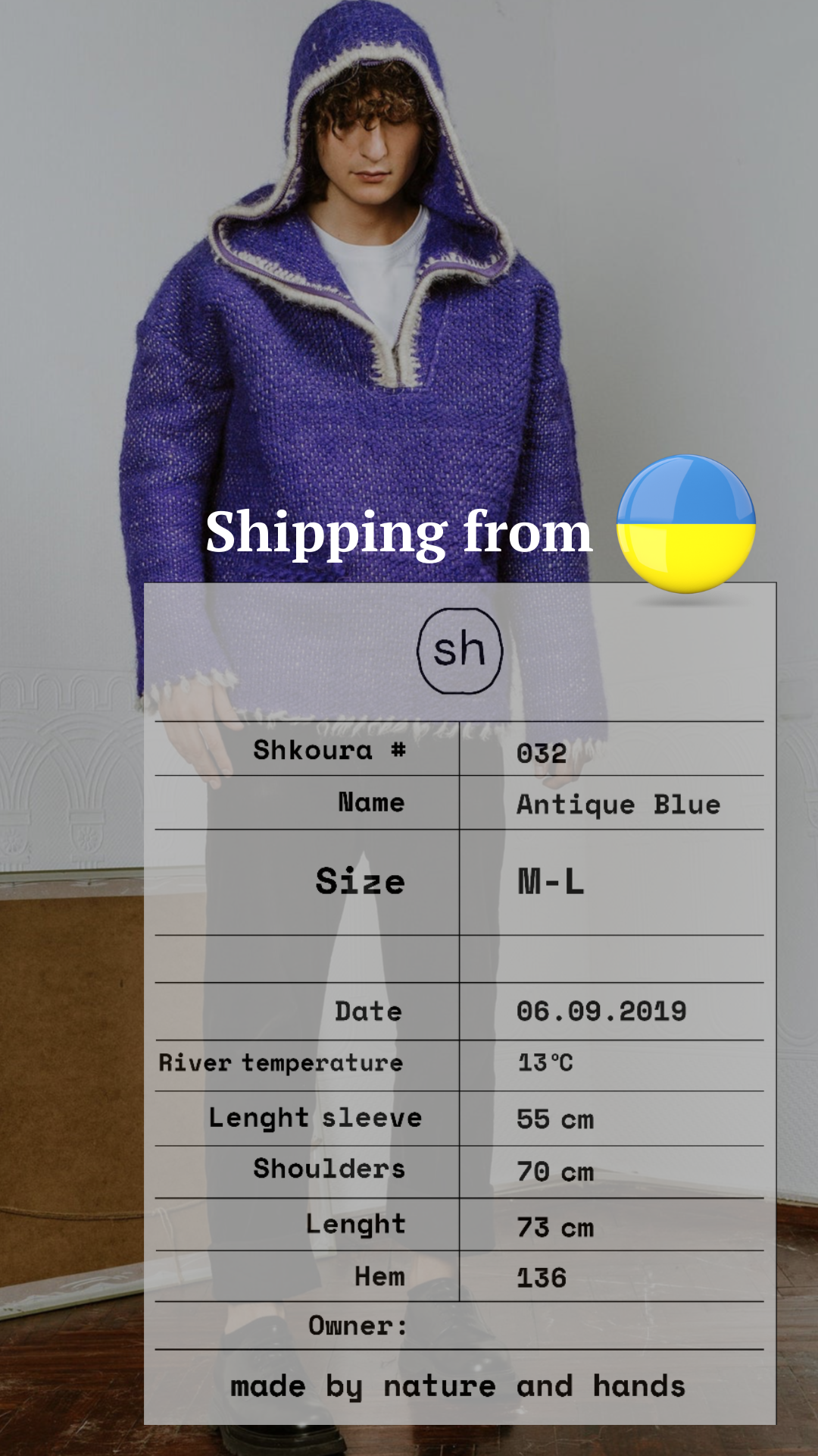 Antique blue jacket