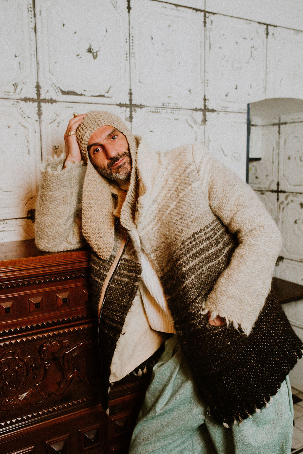 Handmade wool hat