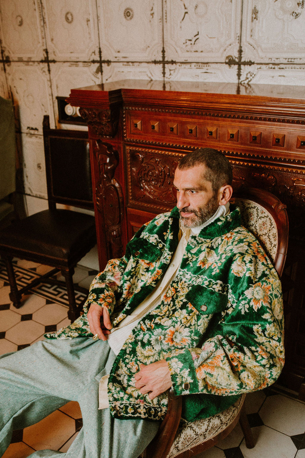 Bomber Tapestry Green