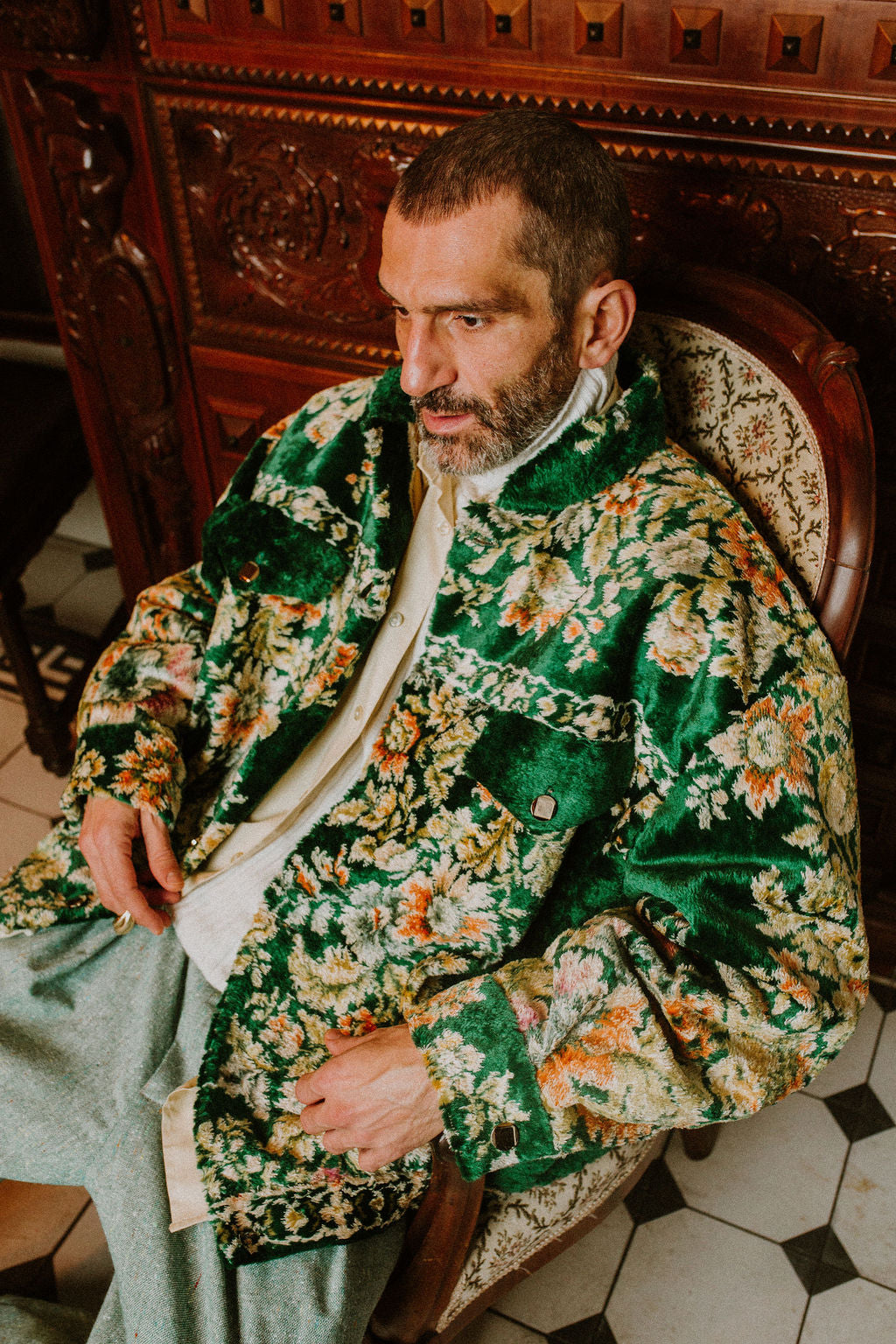 Bomber Tapestry Green