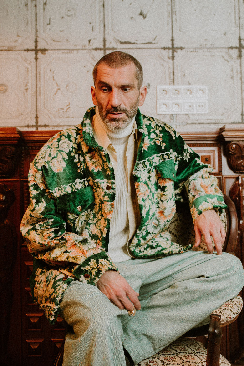 Bomber Tapestry Green