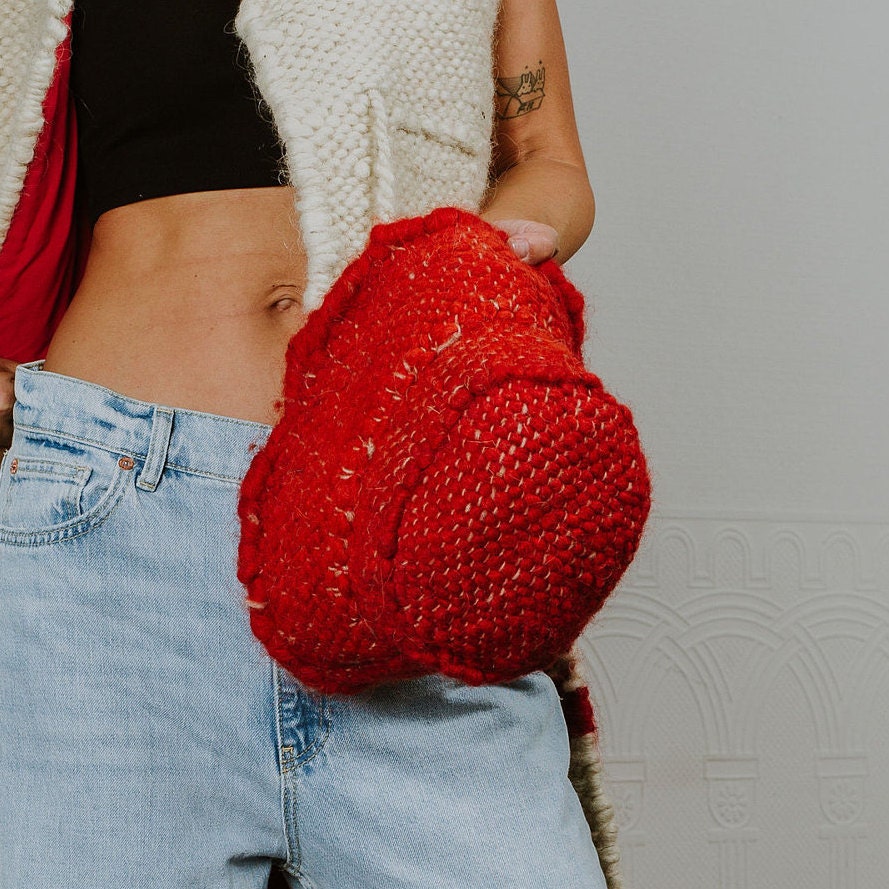 Red Wool Bucket Hat
