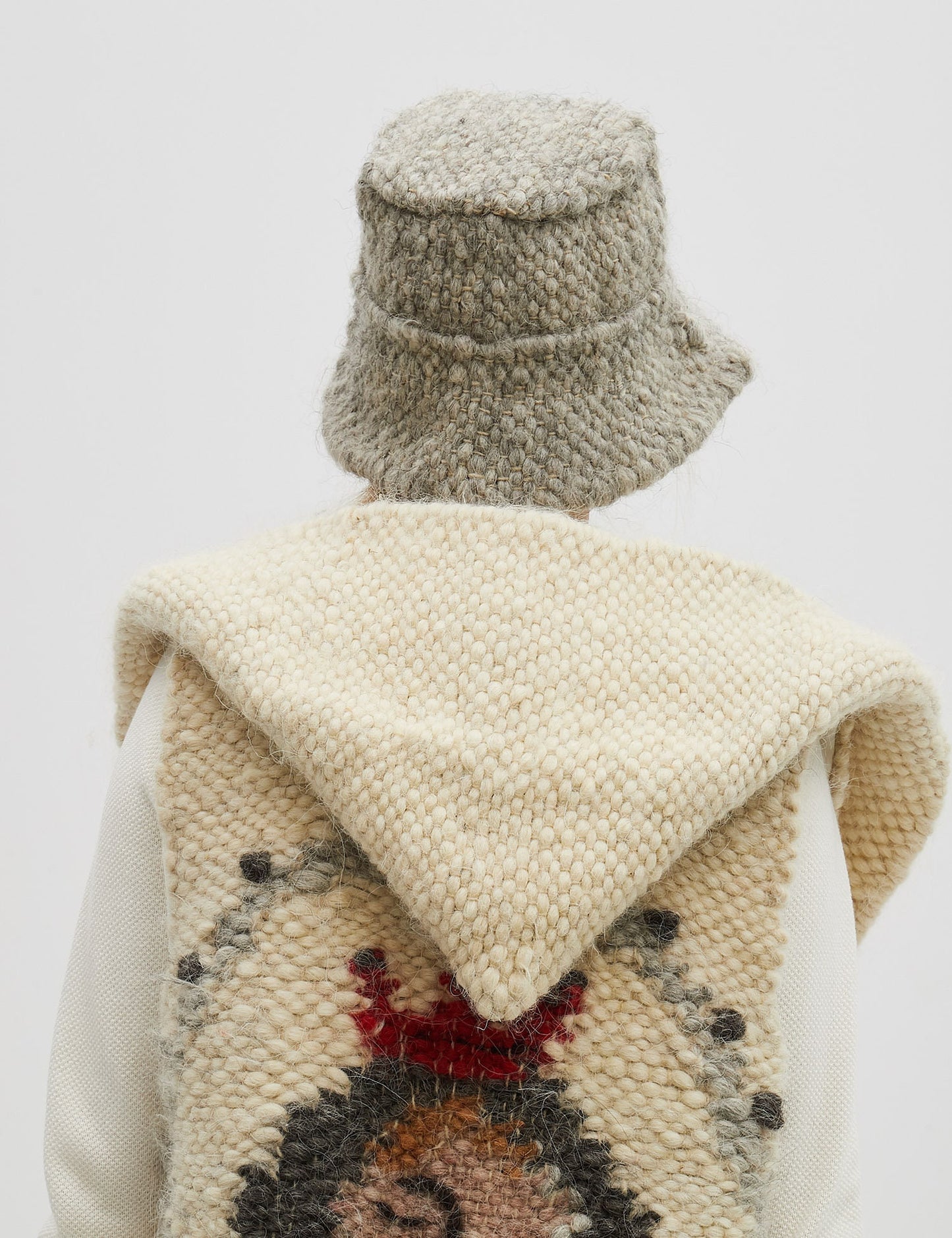 Grey Wool Bucket Hat