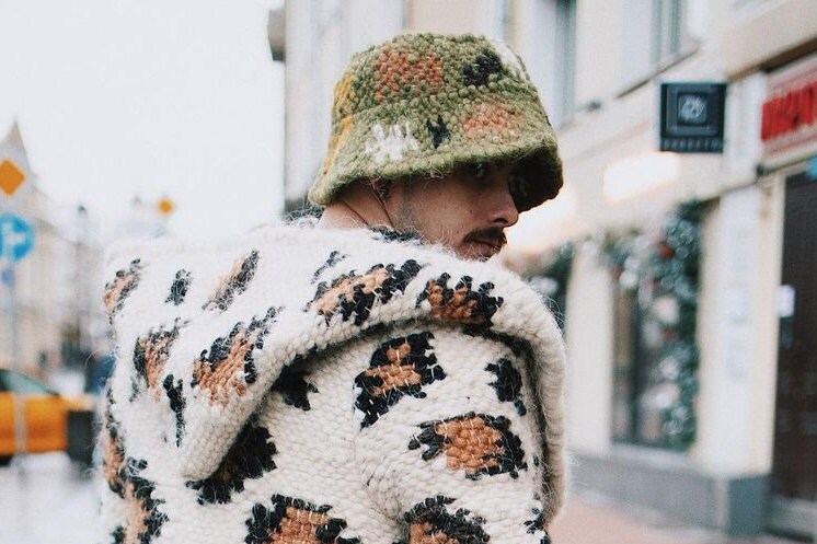 Khaki Wool Bucket Hat