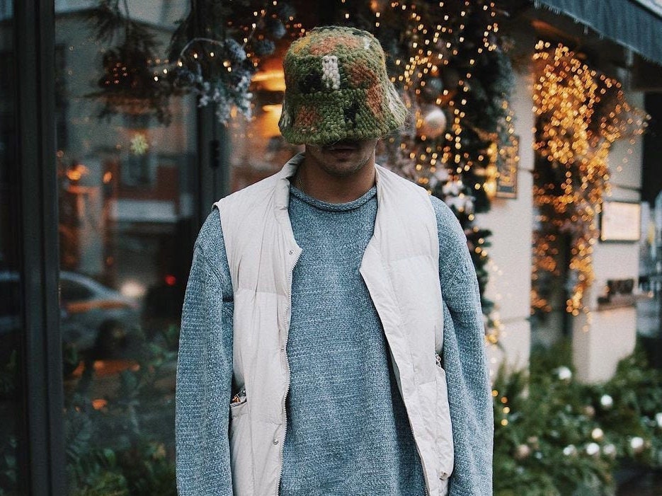 Khaki Wool Bucket Hat