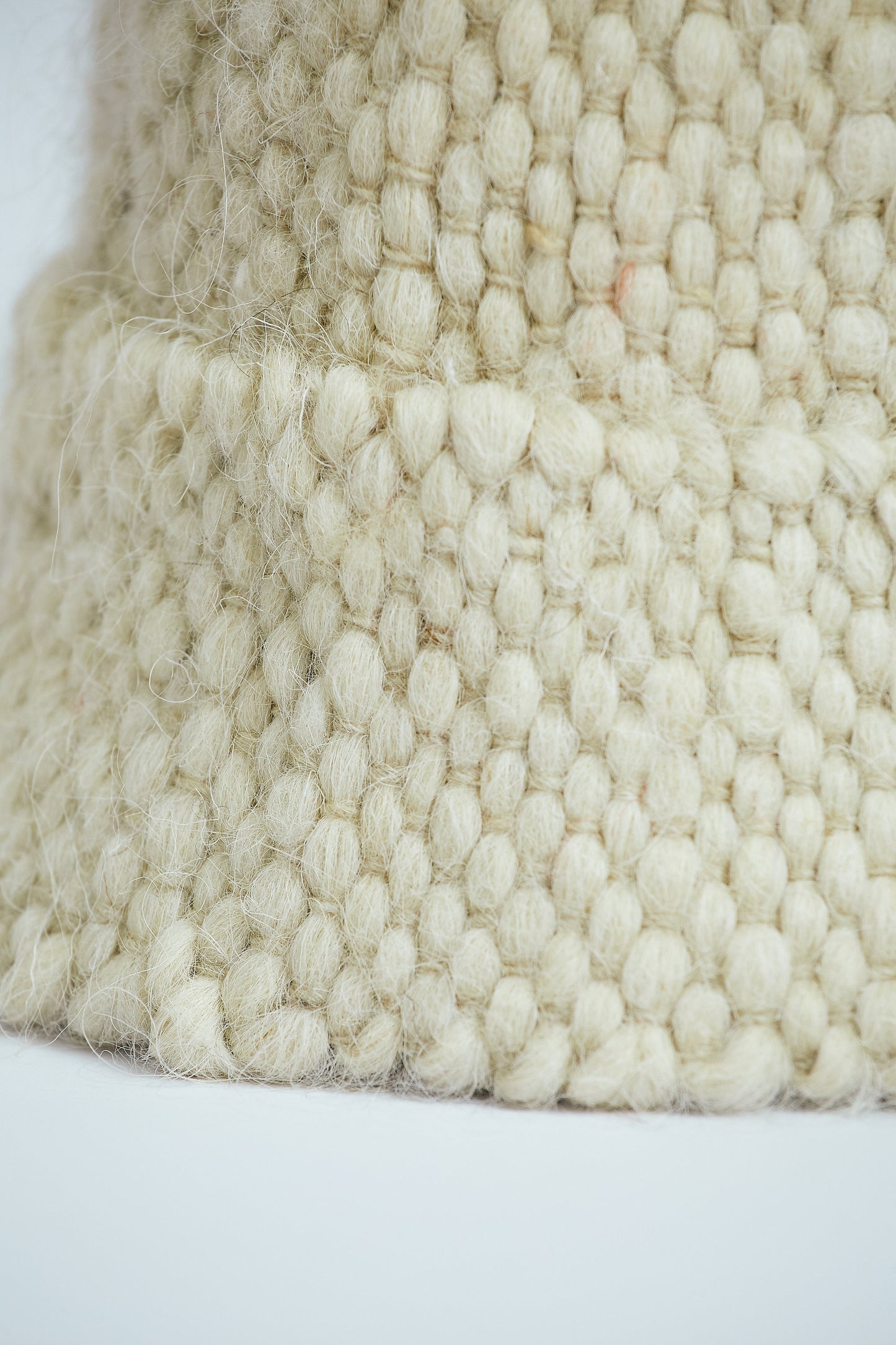 White Wool Bucket Hat
