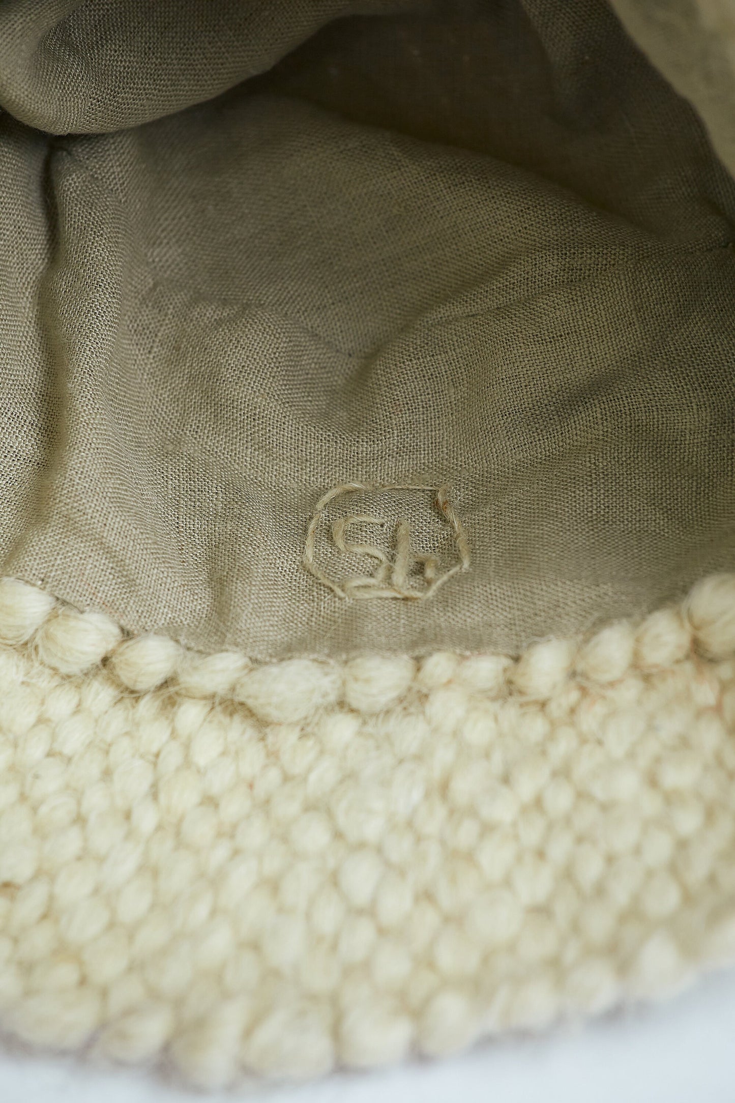 White Wool Bucket Hat