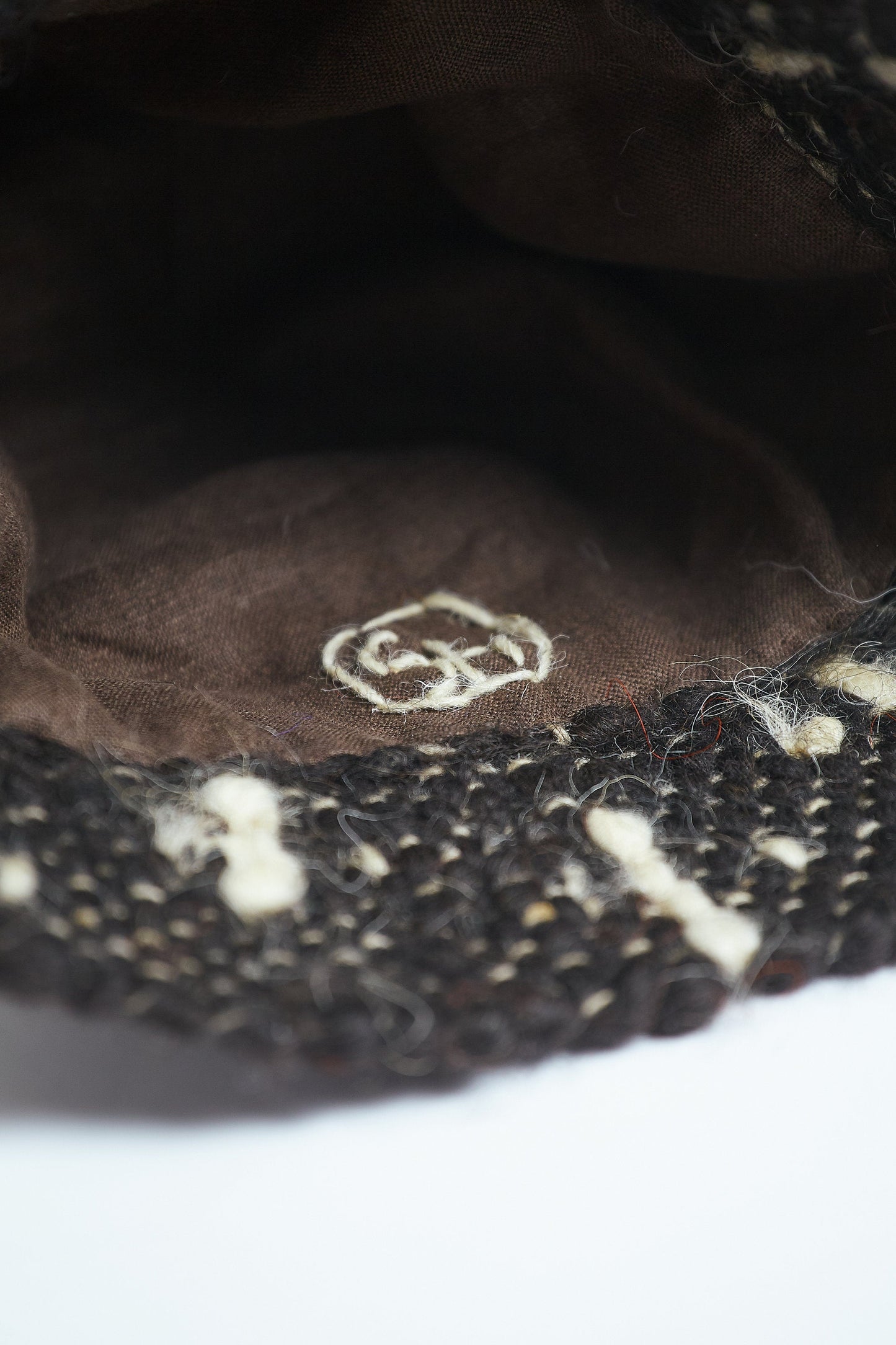 "White X" Black Wool Bucket Hat