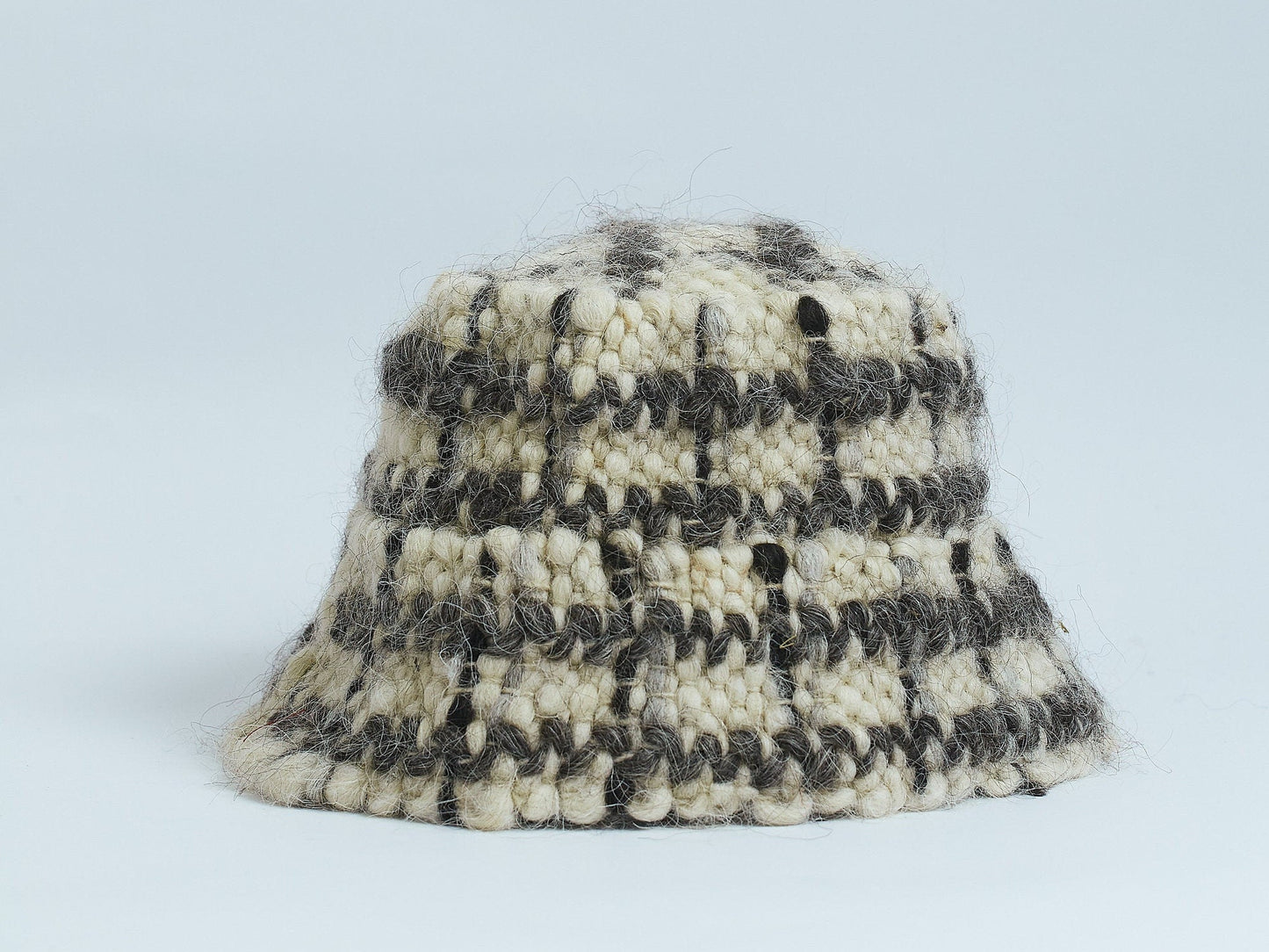 Plaid Wool Bucket Hat
