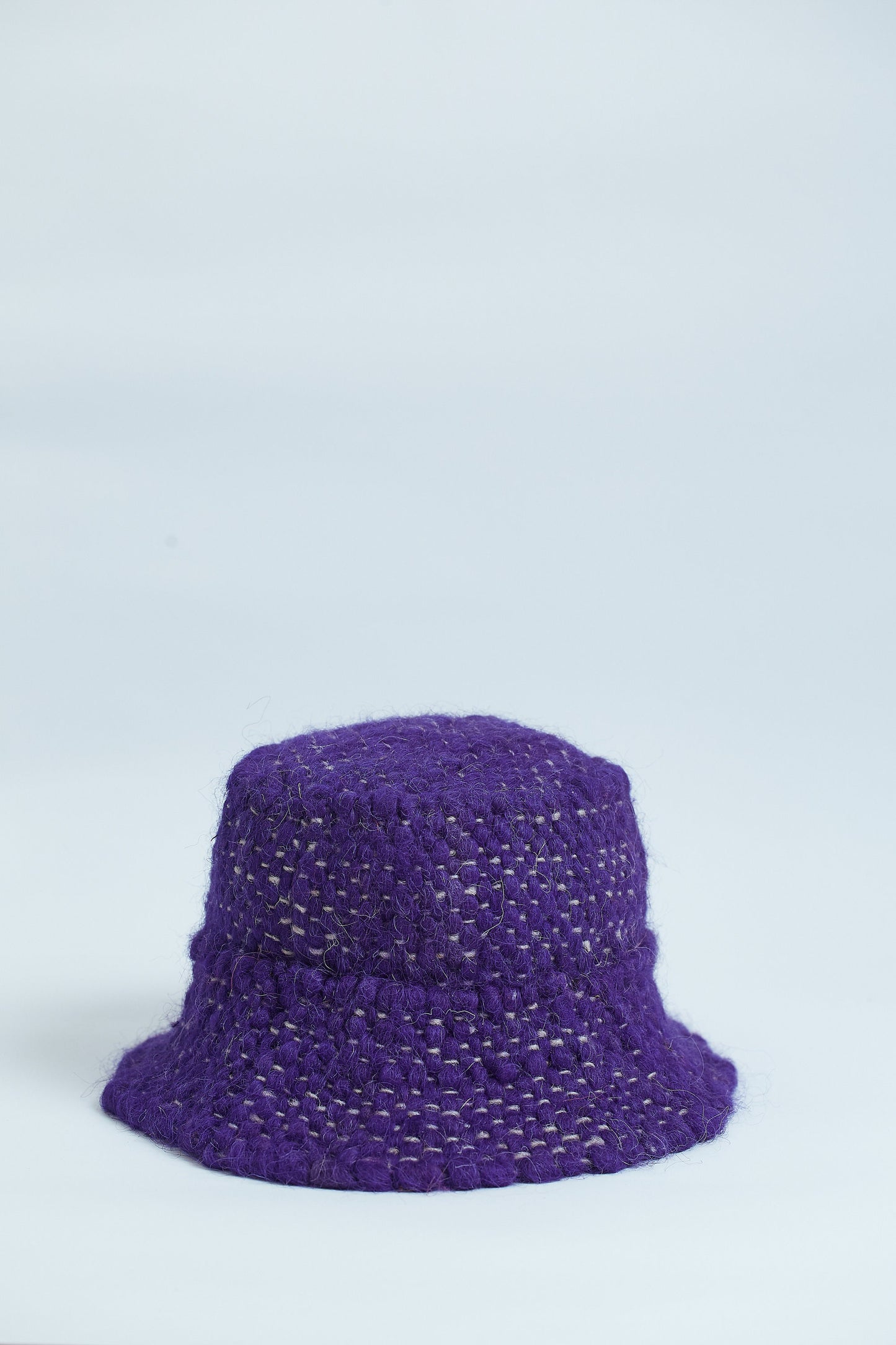 Violet wool panama