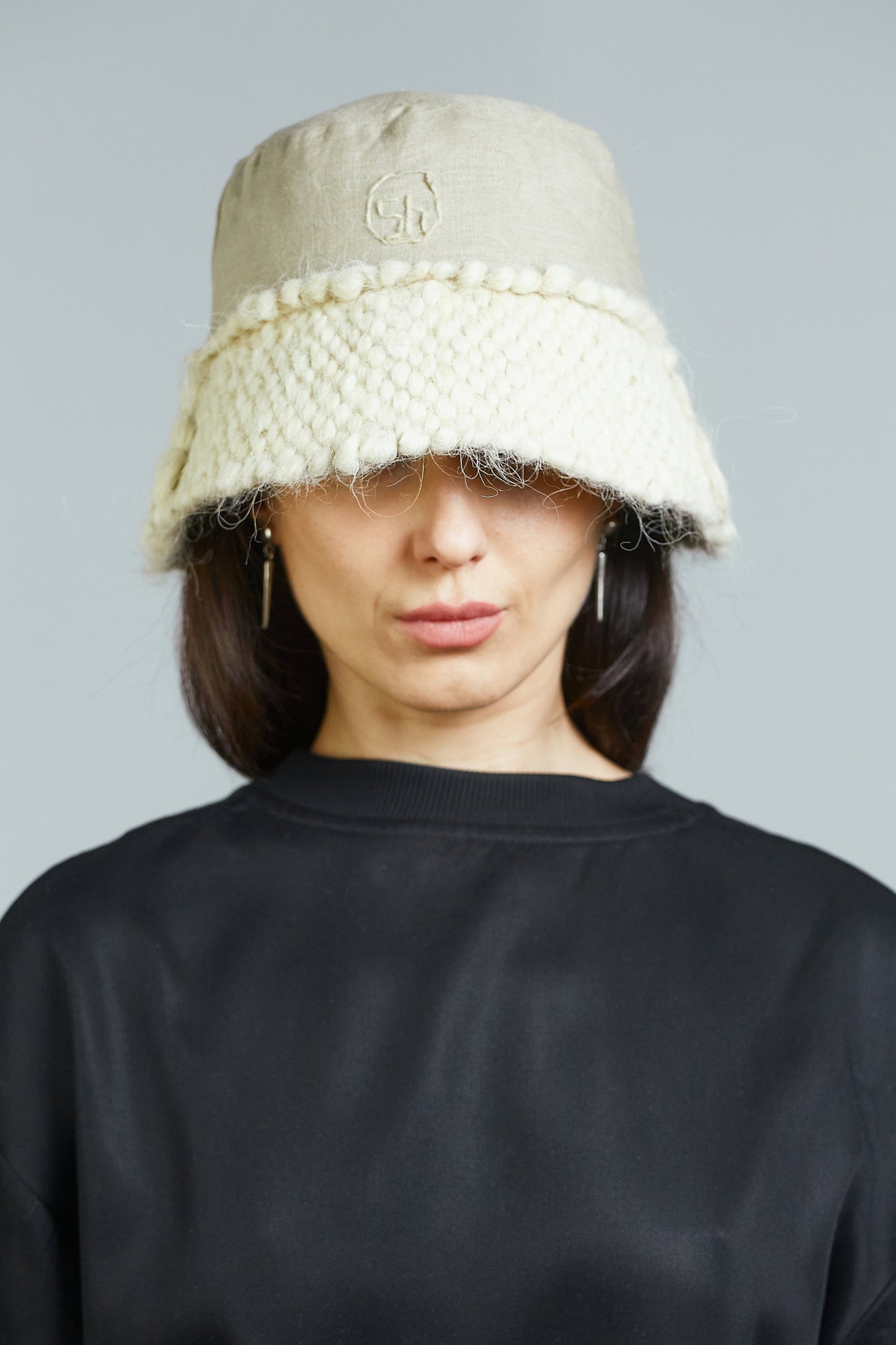 White Wool Bucket Hat