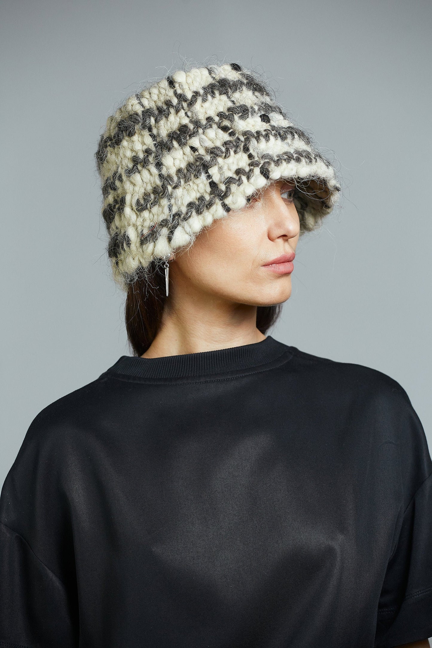 Plaid Wool Bucket Hat