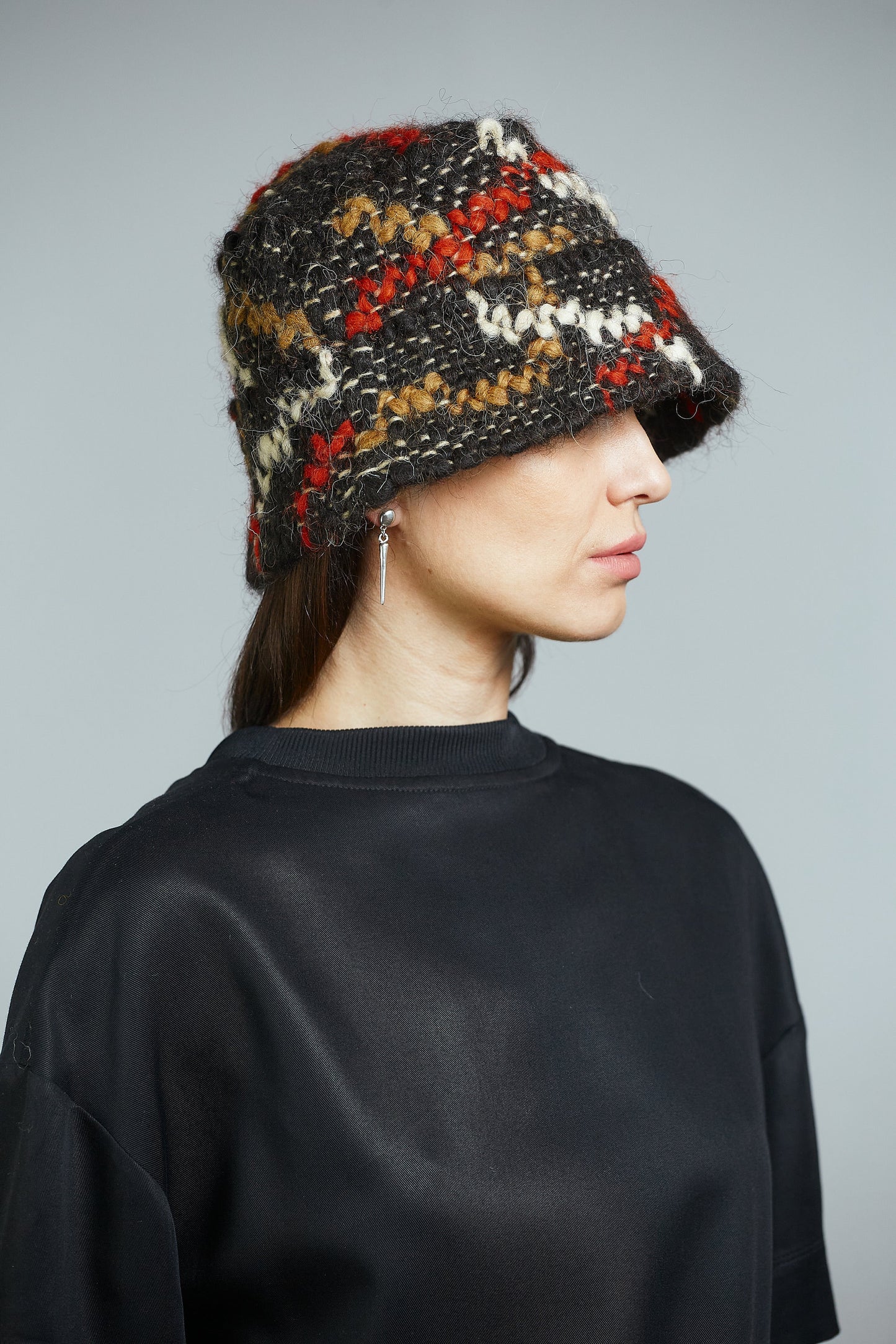 Red x White x Gold x Black Wool Bucket Hat