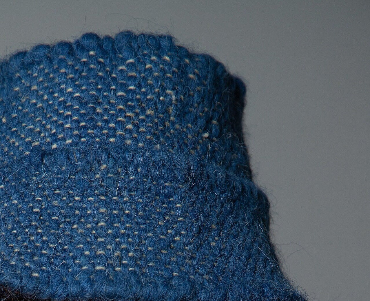 Blue Wool Bucket Hat