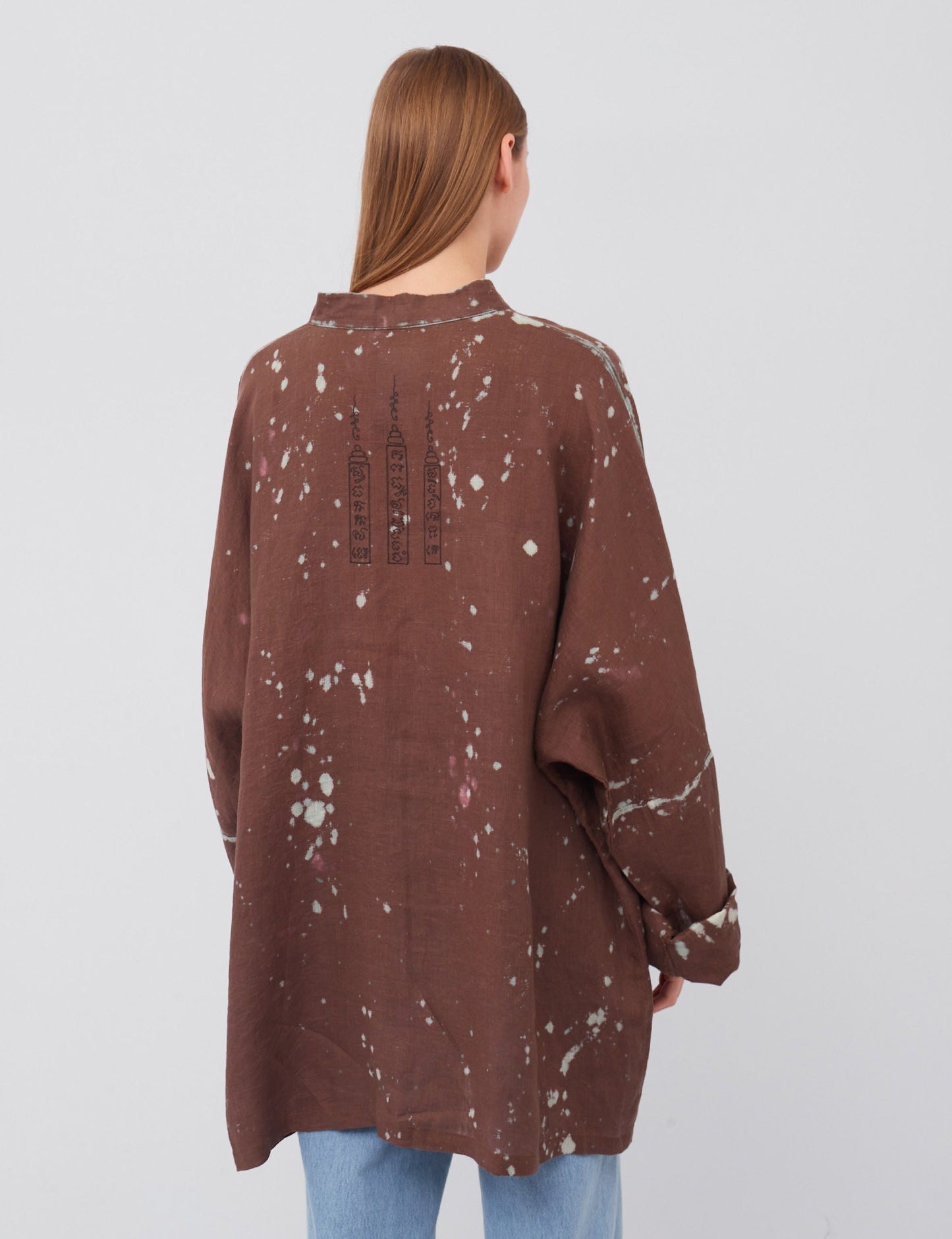 Hand-painted linen shirt