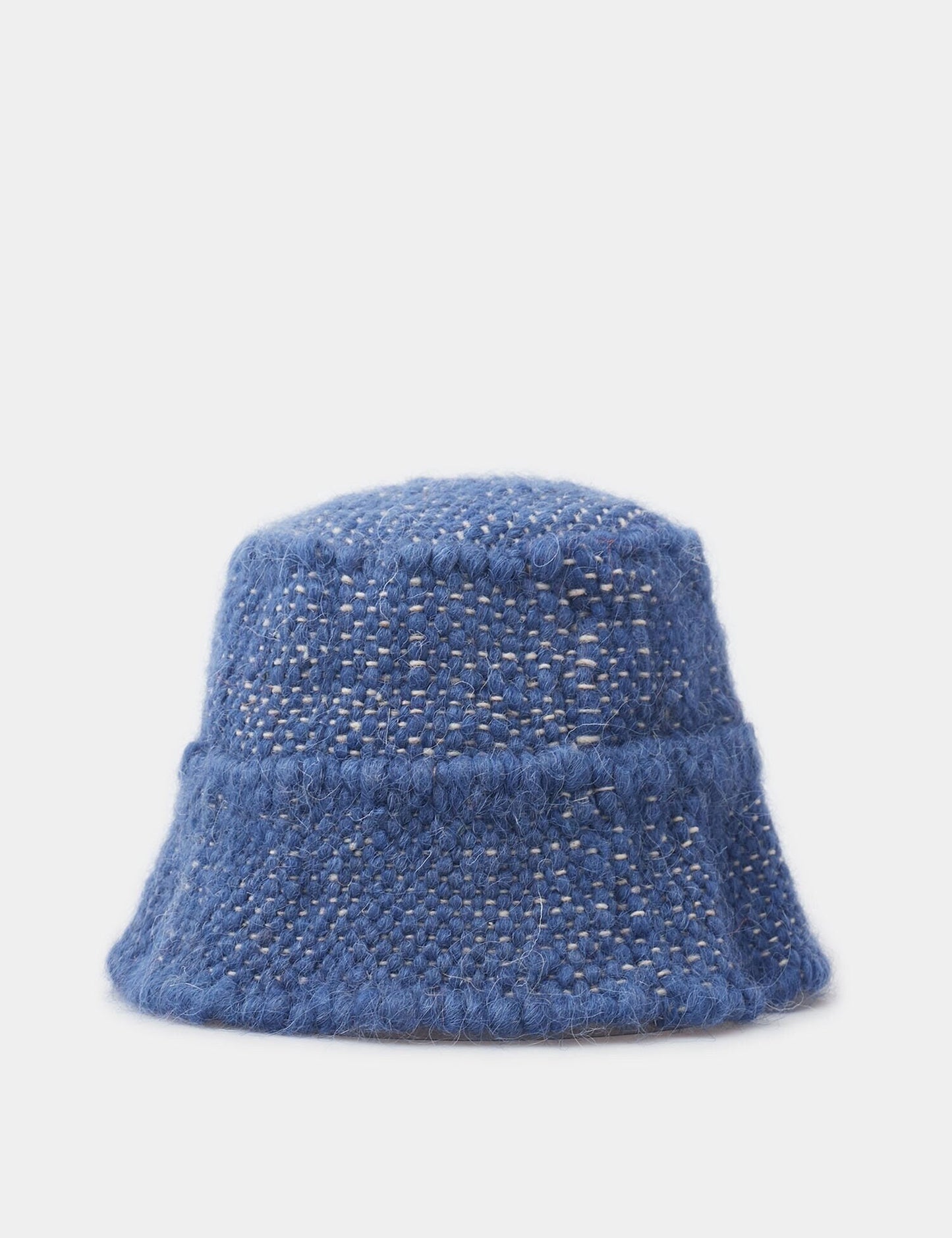 Blue Wool Bucket Hat
