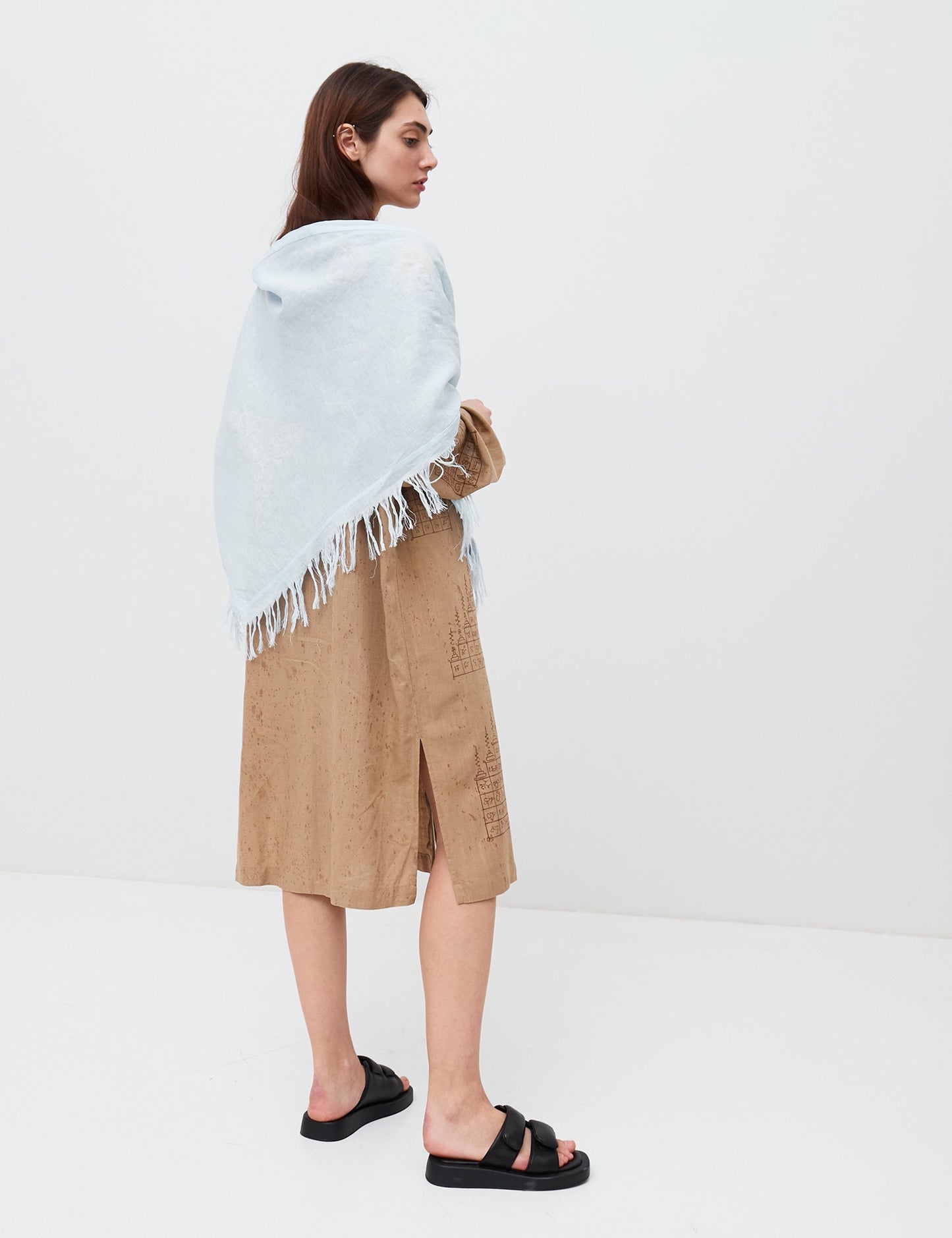 Blue Linen Kerchief