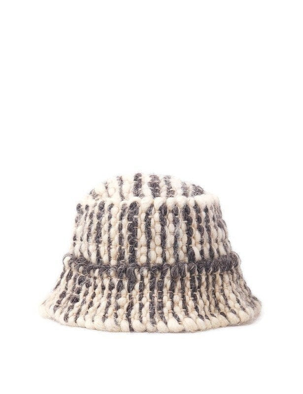 Striped Wool Bucket Hat