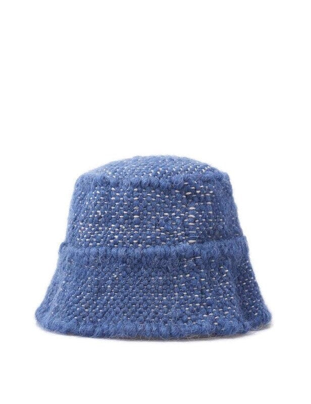 Blue Wool Bucket Hat