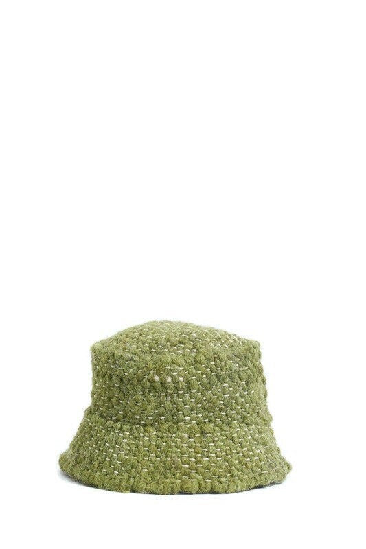 Green Wool Bucket Hat
