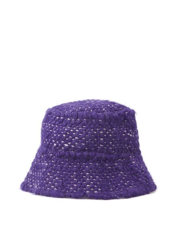 Violet wool panama