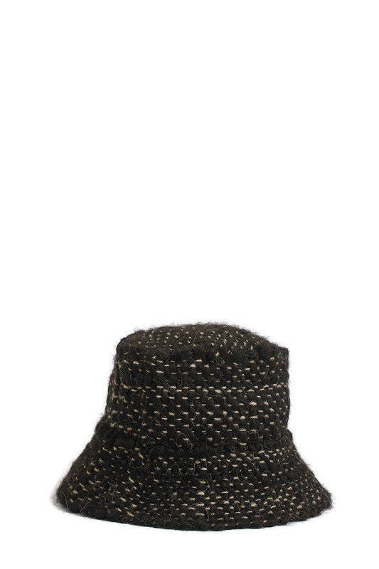 Black wool panama