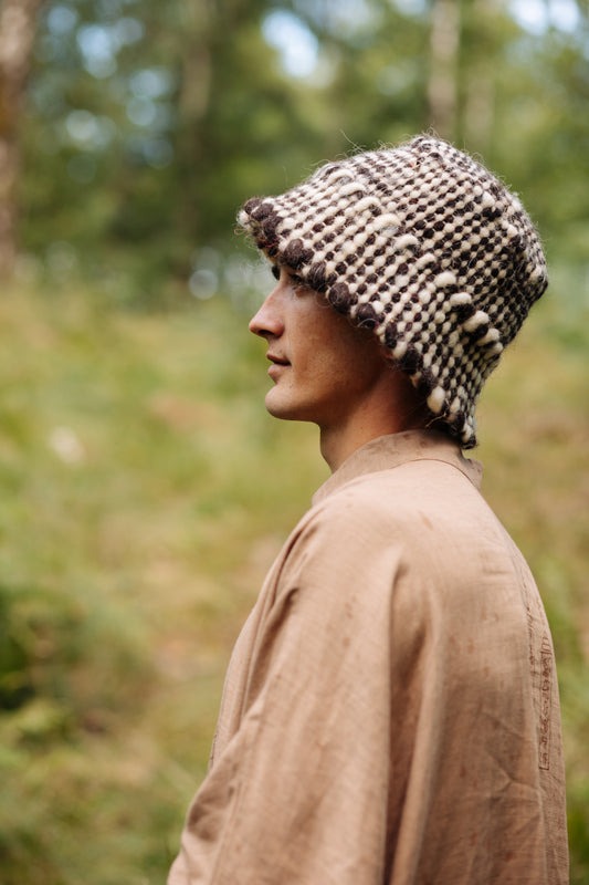 Striped Wool Bucket Hat