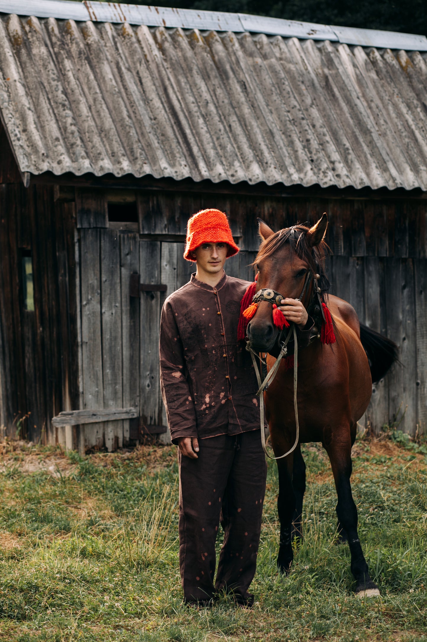 Light Red Wool Bucket Hat