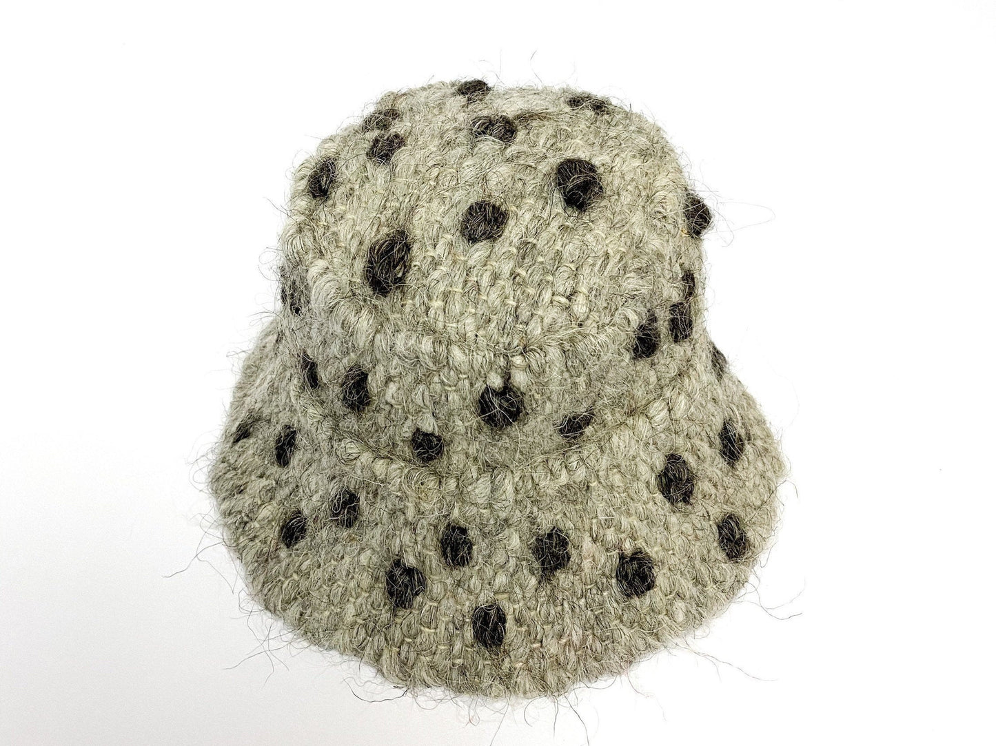 Polka Dots Wool Bucket Hat