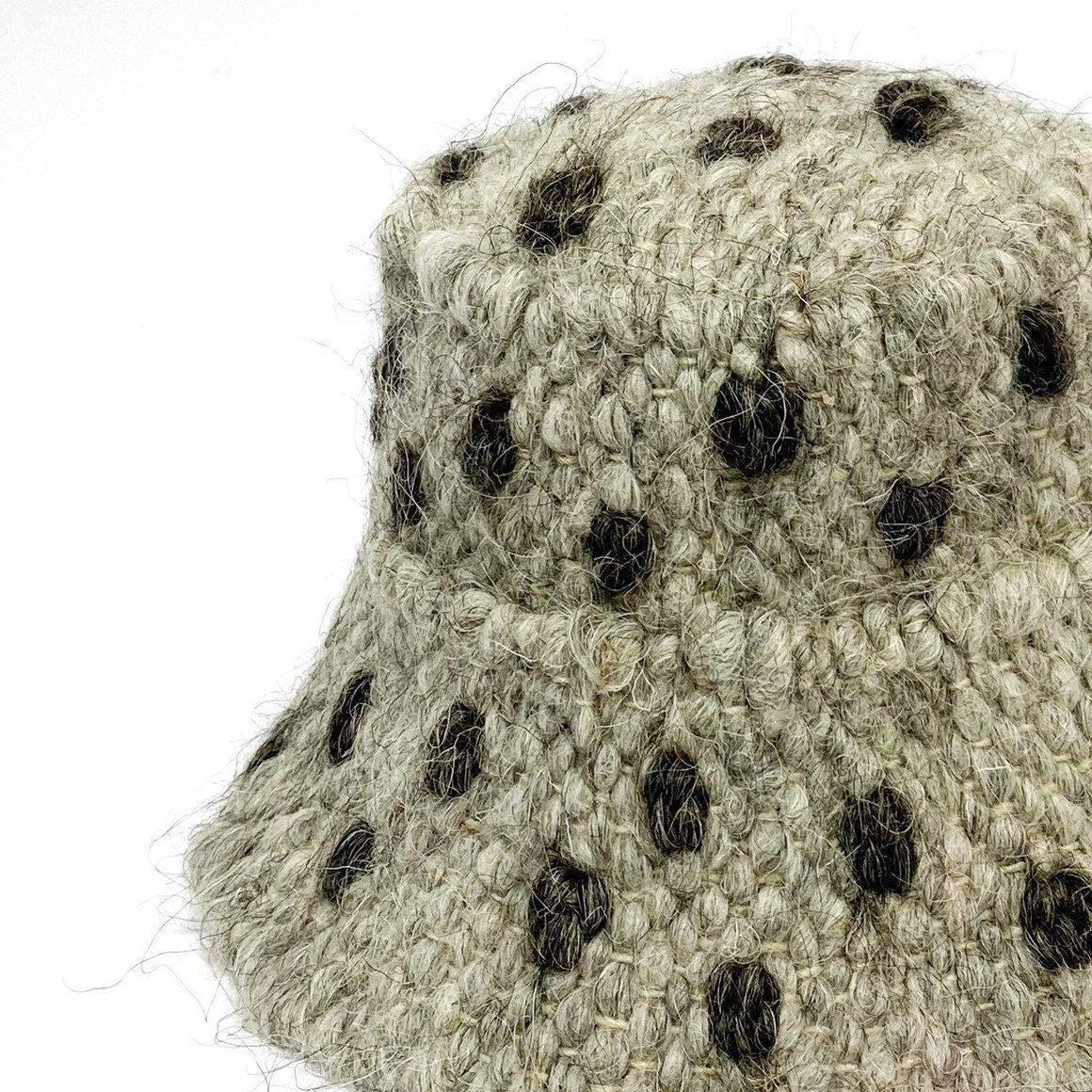 Polka Dots Wool Bucket Hat