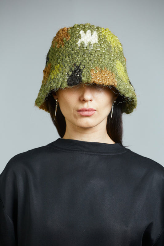 Khaki Wool Bucket Hat