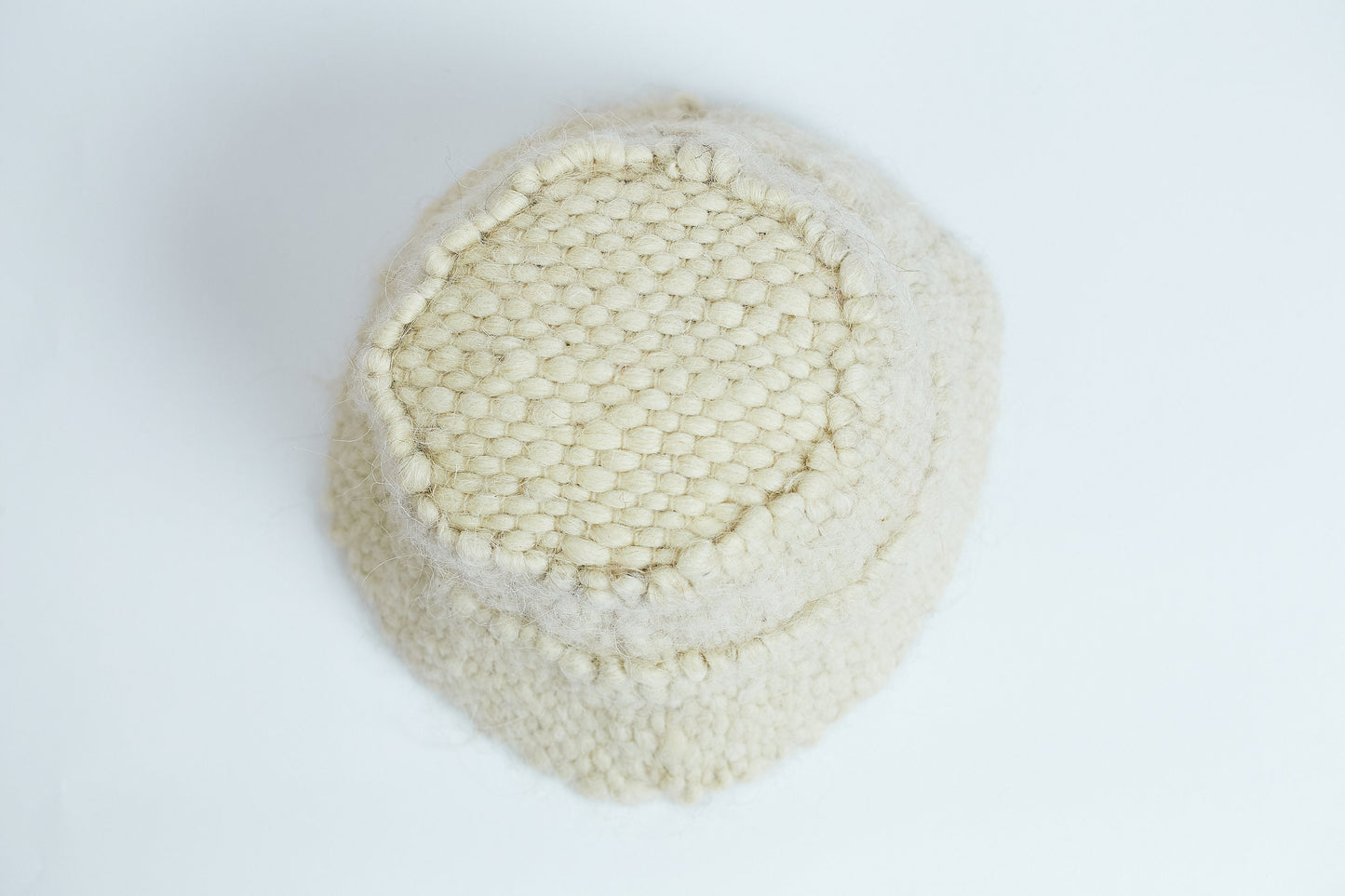 White Wool Bucket Hat