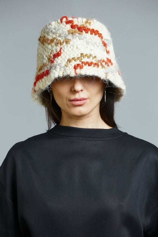 Multicolor wool hat