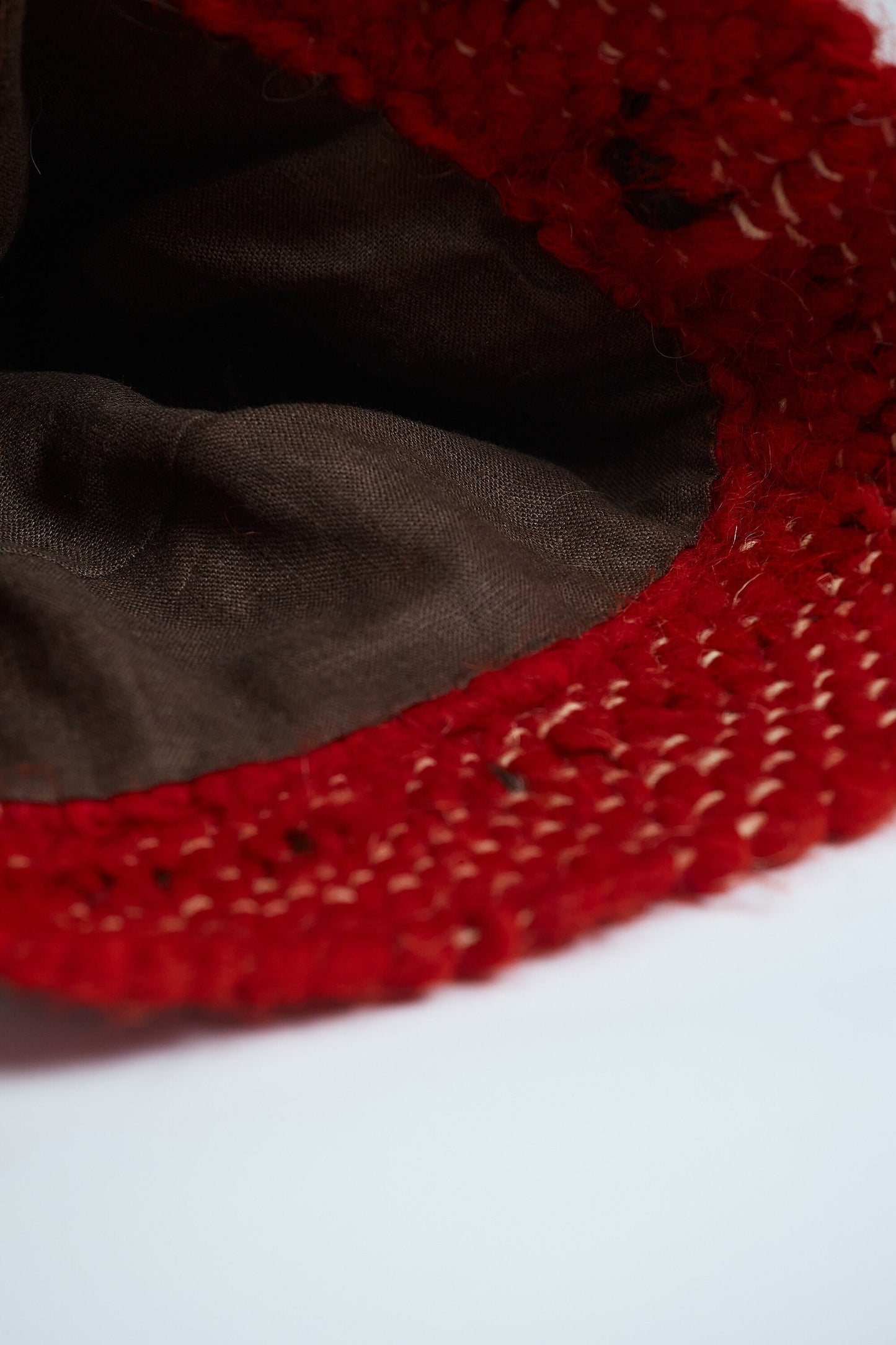 Black x Red Wool Bucket Hat