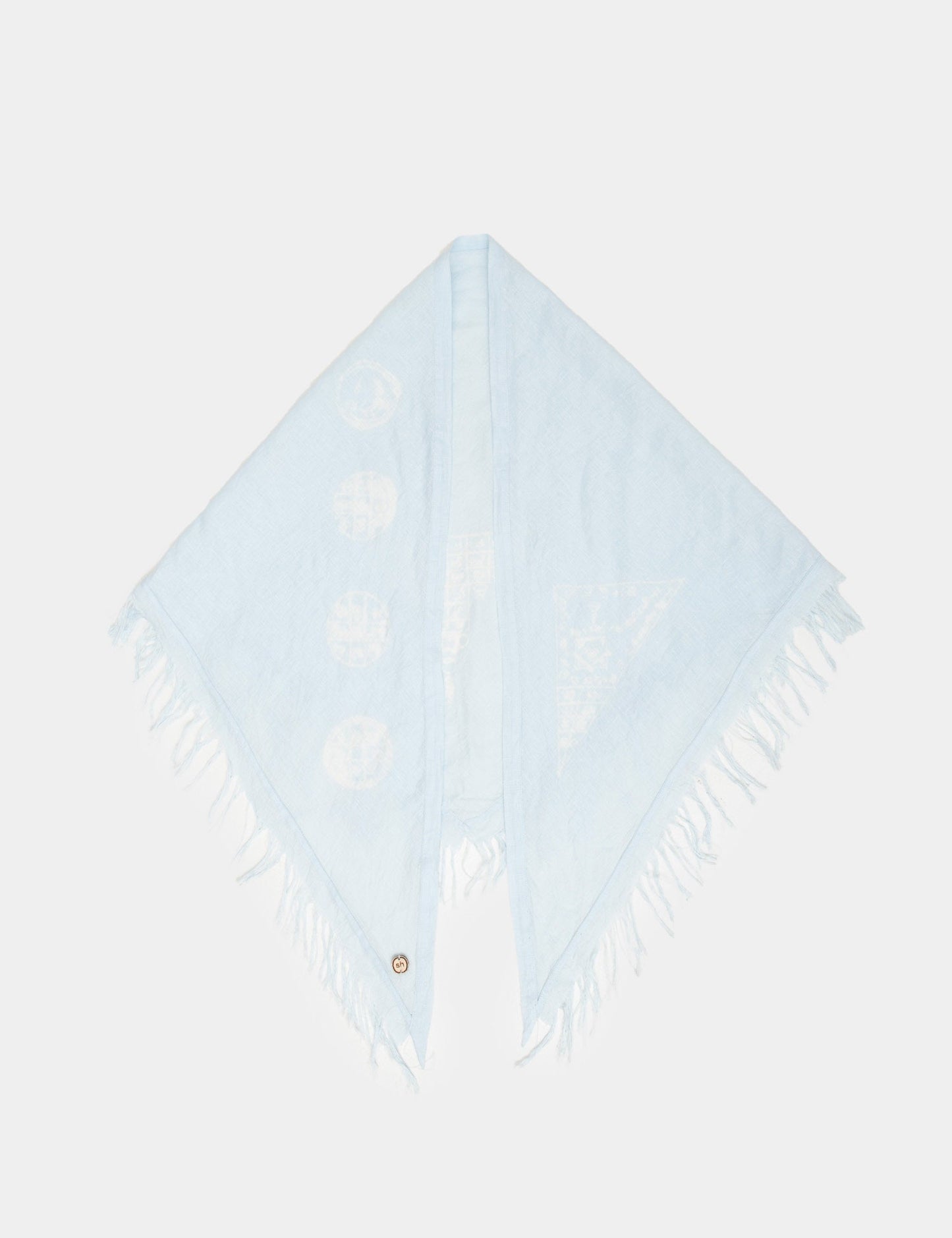 Blue Linen Kerchief