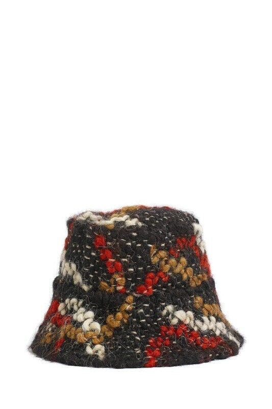Red x White x Gold x Black Wool Bucket Hat
